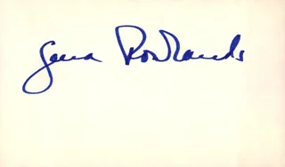 Gena Rowlands autograph