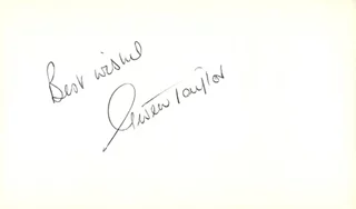 Gwen Taylor autograph