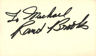 Rand Brooks autograph