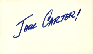 Jack Carter autograph