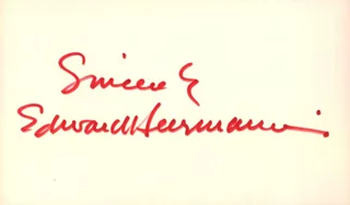 Edward Herrmann autograph