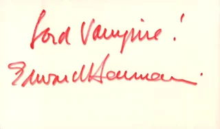 Edward Herrmann autograph