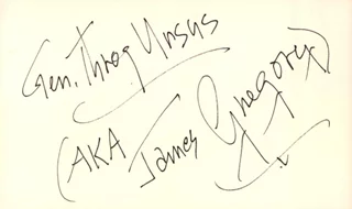 James Gregory autograph