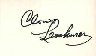 Cloris Leachman autograph