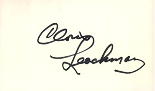 Cloris Leachman autograph