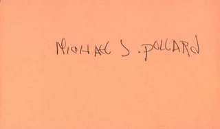 Michael J. Pollard autograph