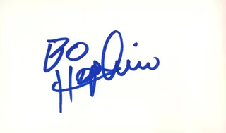 Bo Hopkins autograph
