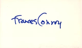 Frances Conroy autograph