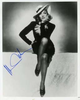 Marlene Dietrich autograph