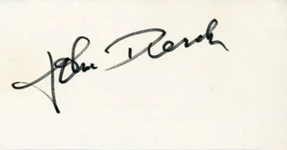 John Derek autograph