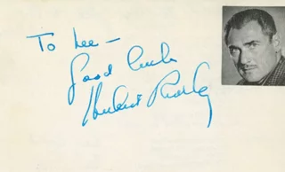 Herbert Rudley autograph
