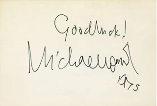 Michael Winner autograph