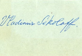 Vladimir Sokoloff autograph