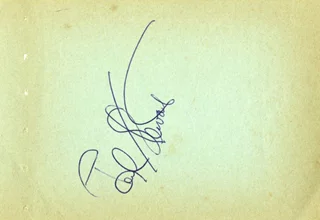 Paul Stewart autograph