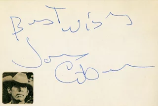 James Coburn autograph