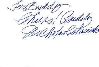 Nicholas Colasanto autograph