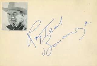 Ray Teal autograph