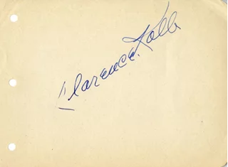 Clarence Kolb autograph