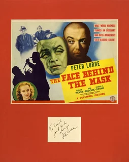 Peter Lorre autograph