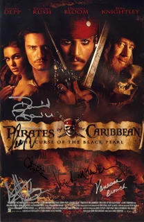 Pirates of The Caribbean autograph