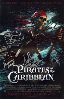 Pirates of The Caribbean autograph