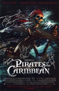 Pirates of The Caribbean autograph