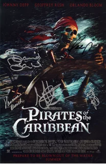 Pirates of The Caribbean autograph