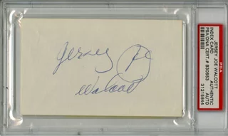 Jersey Joe Walcott autograph