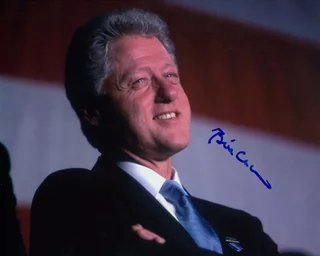 Bill Clinton autograph