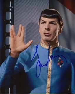 Leonard Nimoy autograph