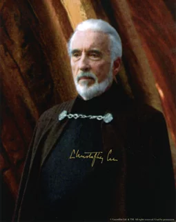 Christopher Lee autograph