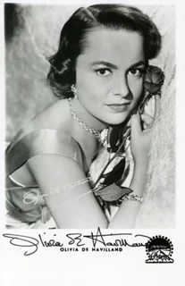 Olivia DeHavilland autograph