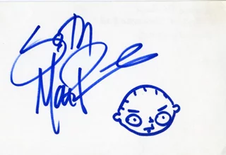 Seth MacFarlane autograph