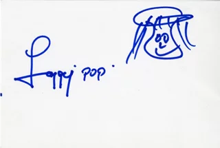 Iggy Pop autograph