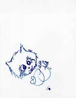 Paris Hilton autograph