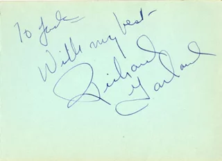 Richard Garland autograph
