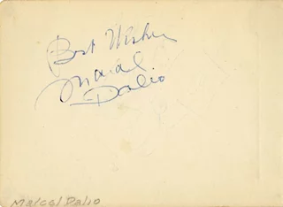 Marcel Dalio autograph