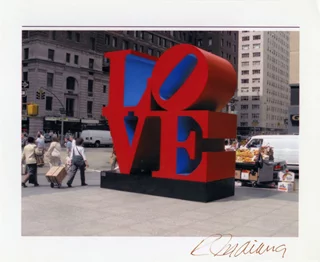 Robert Indiana autograph
