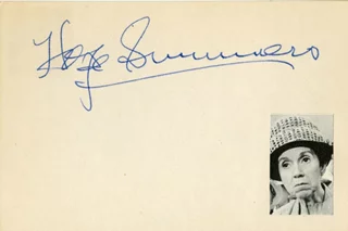 Hope Summers autograph