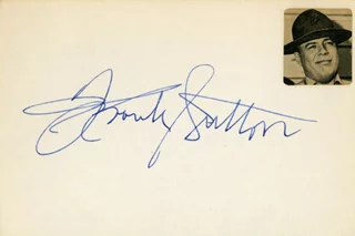 Frank Sutton autograph