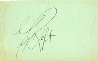 George Raft autograph