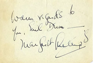 Margaret Rutherford autograph