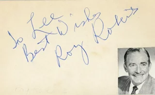 Roy Roberts autograph