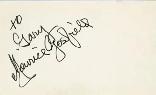 Maurice Gosfield autograph