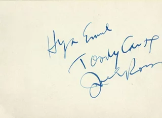 Joe E. Ross autograph