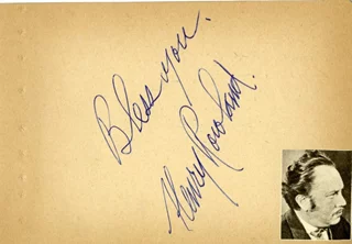 Henry Rowland autograph