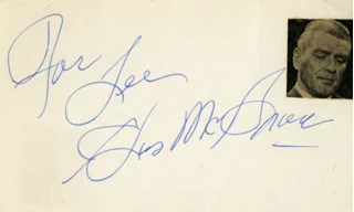 Charles McGraw autograph
