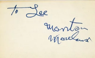 Mantan Moreland autograph