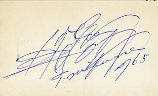Toshiro Mifune autograph