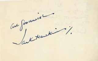 Jack Hawkins autograph